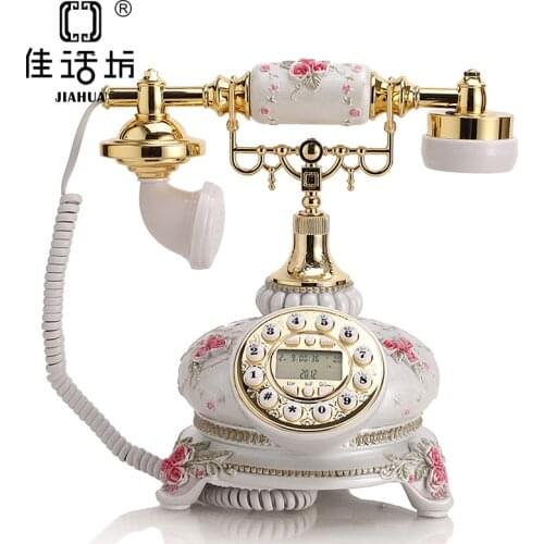 The story of European Fashion Square antique telephone telephone landline phone phone Garden wall dies