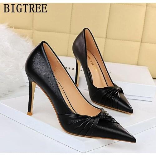 Thin Heels Valentine Shoes Fetish High Heels Elegant Shoes For Woman Sexy Heels Designer Shoes Women Pumps Sweet Butterfly Shoe