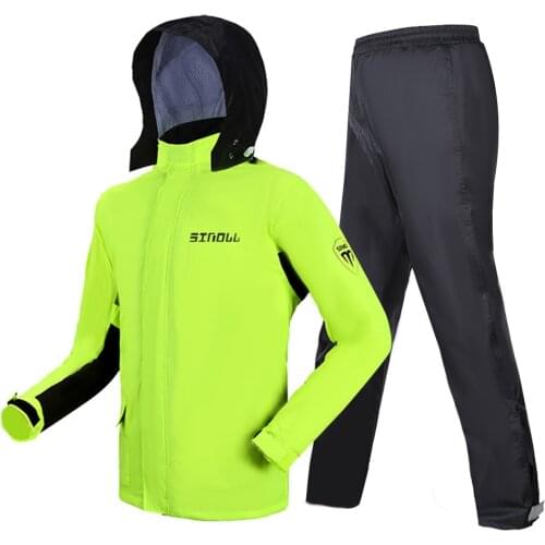 Waterproof Motorcyclist Rain Suit Moto Raincoat Rain Coat Jacket Pants Motorcycle Fishing Motorbike Biker Rain Set Summer Men