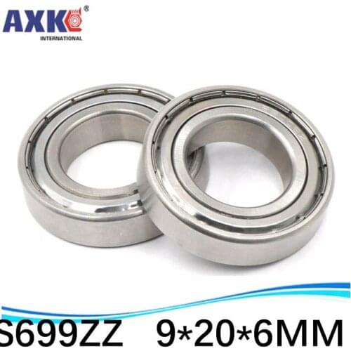 High quality stainless steel bearing SS699ZZ S699-2Z 699 S699 Z ZZ S699Z S699ZZ 619/9 L-2090ZZ 9*20*6 mm 440C material