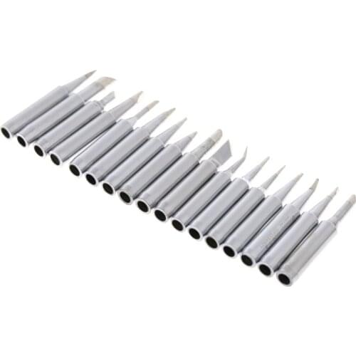 17 Pcs Lead-Free Soldering Iron Tip 900M-T For HAKKO 936 SAIKE ATTEN YIHUA Soldering Station