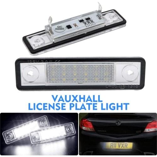 2Pcs 24 LED Car Licence Number Plate Light Error Free Canbus Lamp For Opel Vauxhall Astra G Vectra B Tigra Zafira A