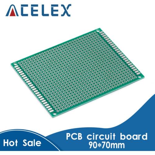 2pcs 7x9cm single Side Prototype PCB Universal Printed Circuit Board