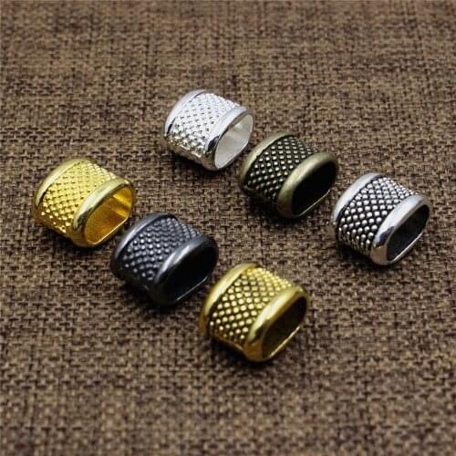 20pcs Zinc alloy Slider Flat Tube Bracelet Necklace Cord Beads Watch Chain Beads DIY Making Accessory Hole:7x12mm K06207