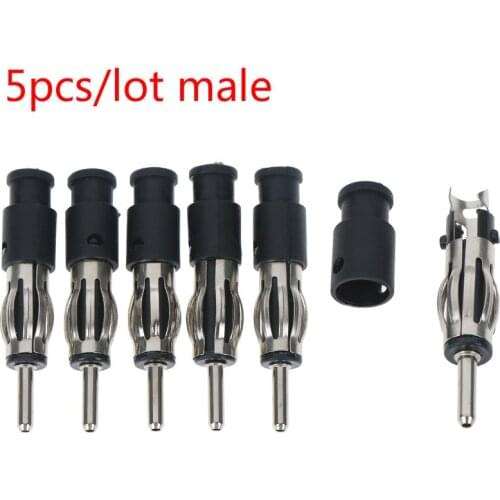 5pcs Car CD Radio Male Aerial Antenna Plug Adapter Plastic Handle Connector