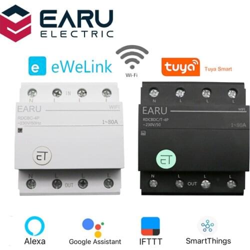 WIFI Circuit Breaker Smart Time Timer Relay Switch Voice Remote Control Tuya eWeLink APP Smart Home for Amazon Alexa Google Home
