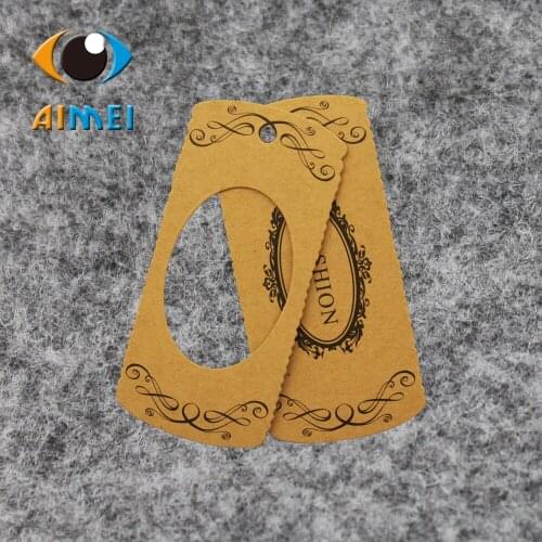 Free Design & Free Shipping Custom Kraft Paper Price Tags for Clothing Brand Swing Tag Garment Labels Bag Printed Tags