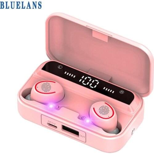 For Android iOS Phone F9-3 TWS Bluetooth 5.1 Wireless Earphones HiFi Stereo Headphones Sports Headset for Xiaomi Huawei Samsung