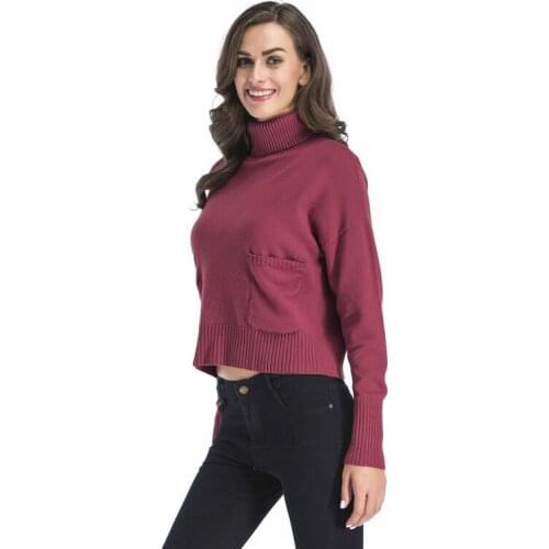 Jumper Women Sweaters And Pullovers Pullover New Pattern Sweater Woman Autumn Winter Pocket Rendering Knitting Unlined Upper