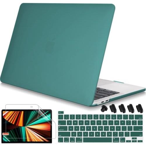 Smooth Matte Plastic Hard Case For MacBook Air Pro Retina 13 15 16 inch 2020 M1 A2337 A2338 A2179 Keyboard Skin Screen Protector