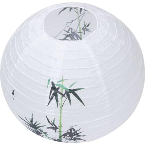 Hot 40cm Lamp Shade Paper Lantern Oriental Style Light Decoration Chinese Pattern:Bamboo