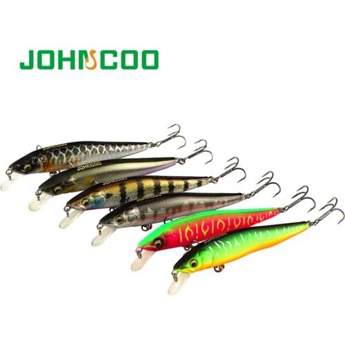 JOHNCOO Fishing Lure 100mm 10g Wobbler Sinking Minnow Hard Plastic Minnow Pike Bass Isca Artificial Tackle