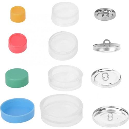 Cloth Bag Cover Button Kit Round Button Base DIY Snaps Decorative Handmade Craft Buckle Making Tool Button for Clothing Craft
