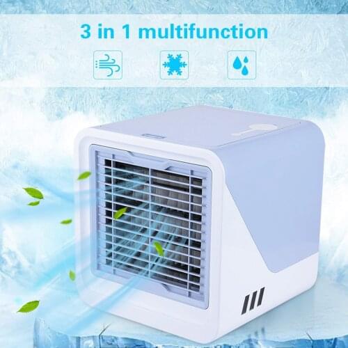 Mini Desktop Air Conditioner Water Cooling Fan Air Cooler Humidifier Portable Personal Space Air Cooling Fan For Home#db4