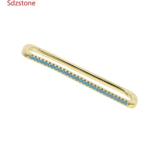 NEW arrival 2020 women jewelry 1 piece ear cuff no piercing ear clip colorful rainbow cz rectangle cuff earrings