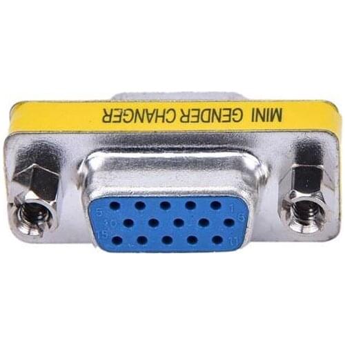 Female to Female VGA HD15 Pin Gender Changer Convertor Adapter In stock
