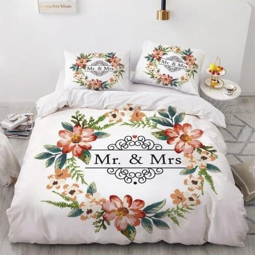 3D Quilt Covers Pillow Sham Duvet Cover Set Comforter Shell Bed Linens Twin Double Single Size European Style Lover Bedclothes