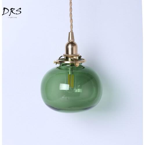Modern Light Glass Brass Chandelier Simple Japanese Chandelier Lighting Nordic Tea Household Luminaire Hanging Lights Fixtures