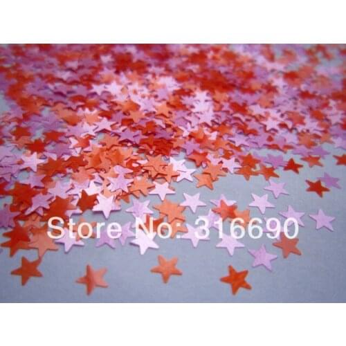 Solvent resistant star glitters for nails