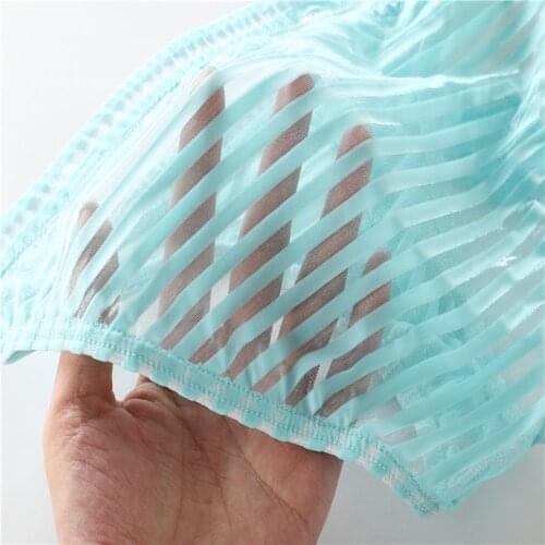 Elephant Nose Brief Men Sexy Transparent Thong Man Penis Sheath Underwear Man See-Through Panties Gay Erotic Lingerie Underpant