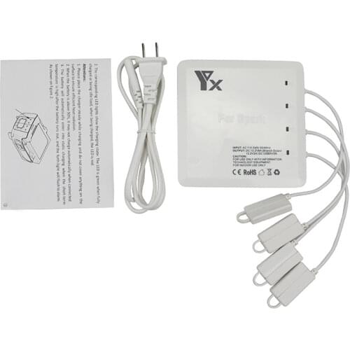 YX DJI spark Xiao charger 6-way parallel charging 4 batteries 2USB port butler accessories