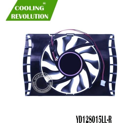 75mm VGA Fan For ASUS EAH4830 4650 4670 EN9600GT 9500GT 2Pin YD128015LL-R DC12V 0.11A