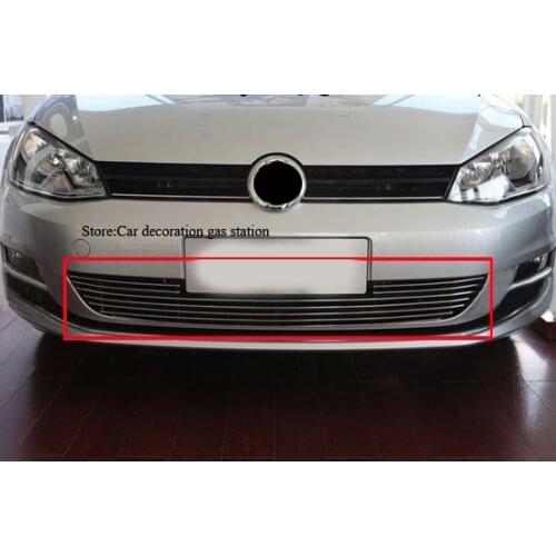 High quality stainless steel Front Grille Around Trim Racing Grills Trim For Volkswagon Golf 7 MK7 2014