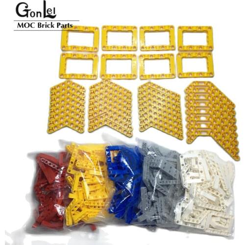 40Pcs/Lot High-Tech Set Arm Beam Frame Connector Pin Parts Bulk MOC Toys for Children Compatible with 32348 6629 32271 32009