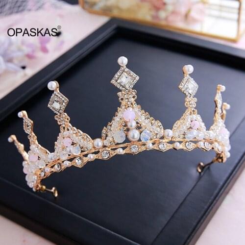 Jeweled Crowns Beautiful Headpiece Wedding Crown Wedding Tiaras Hair Accessories for Prom Birthday Costume Party VL