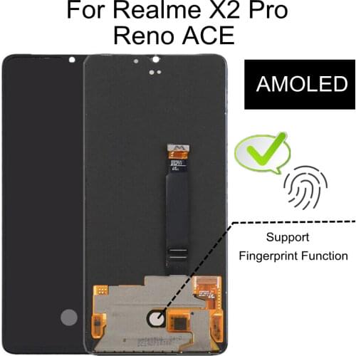 6.5" AMOLED For OPPO Realme X2 Pro LCD Display Touch Screen Assembly Replacement Accessory For Realme RMX1931 LCD Screen