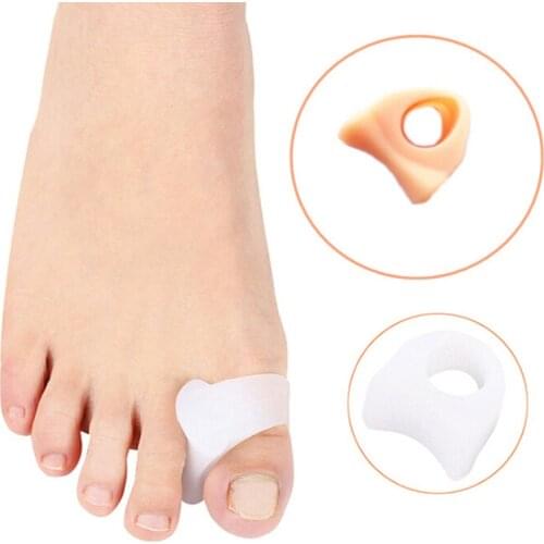 1pair Silicone Toe Spacer Separation Corrector Foot Care Tool Can Effectively Prevent Hallux Valgus And Correct Toes