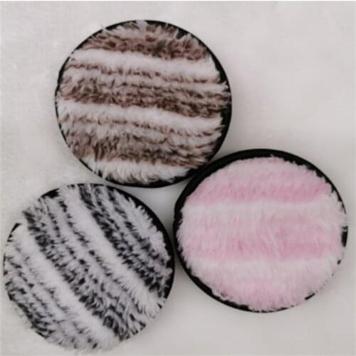1pc Mini Color Stripe Microfiber Cloth Pads Remover Face Cleansing Towel Reusable Double-sided Face Wash Makeup Cotton
