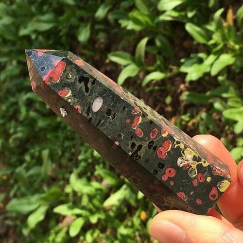 1PC Natural Crystal Point Roe Quartz Obelisk Mineral Reiki Healing Stone Wand Ornaments Home Decor