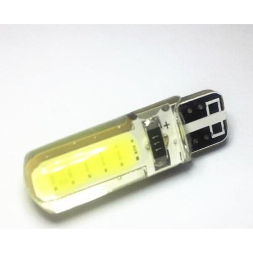 1PCS T10 W5W LED 194 2825 WY5W COB Auto Parking Bulb 501 Silicone Shell Car Reading Dome Lamp Silica Gel Waterproof Wedge Light