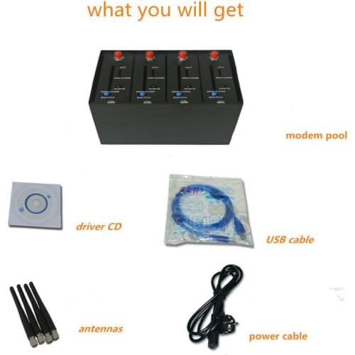 Promotion!!!wavecom q2406 sms ussd stk 4 ports modem pool with paid version sms software