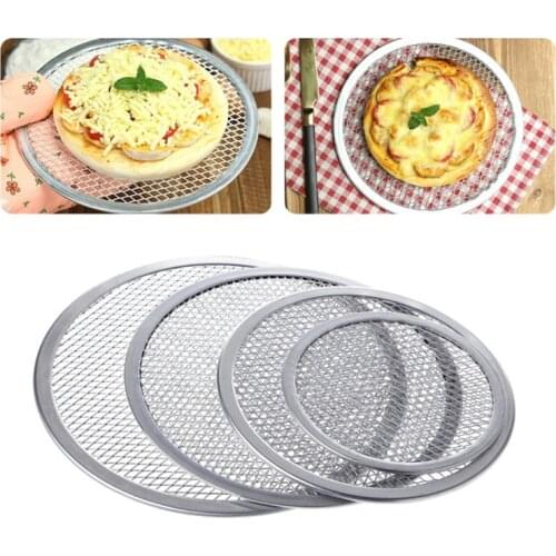 7/8 inch Aluminum Pizza Tray for Oven Mesh Pizza Stone Baking Accessories Home Kitchen Pizza Tools 9/10/11/12/13/14/15/16 Inch