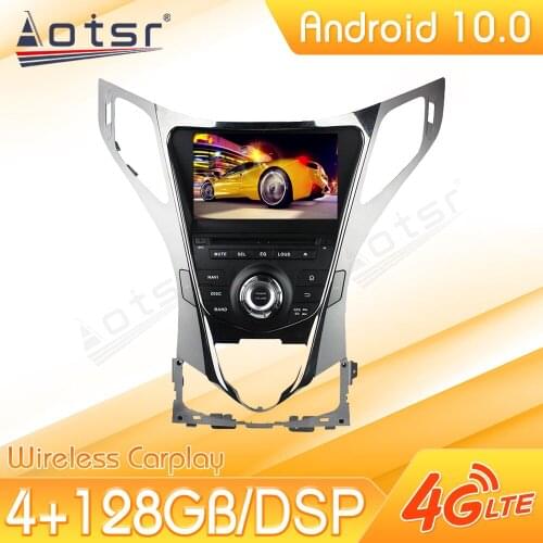 Android 10 Car Multimedia Stereo Player For Hyundai AZERA Grandeur i5 2011 2012 Tape Radio Recorder Navi Head Unit No 2Din 2 Din