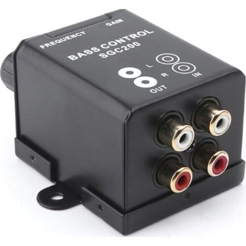 Car Regulator Amplifier Bass Subwoofer Stereo Equalizer Controller 4 RCA