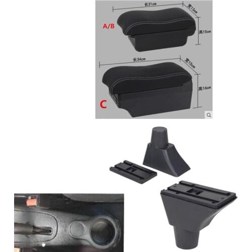 For Citroen C3 Picasso armrest box central Store content box USB C3 Picassoarmrests box