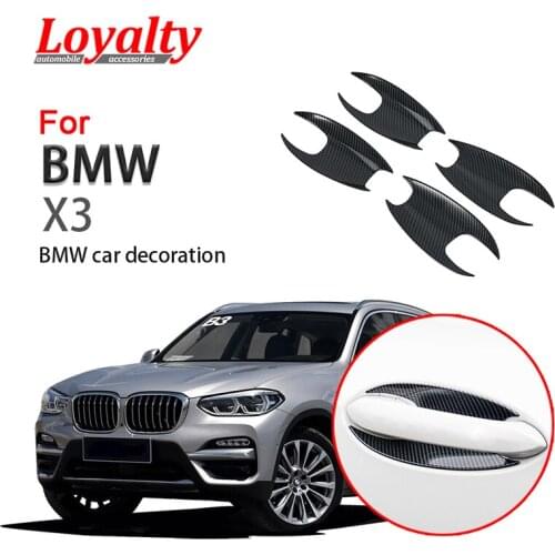 Loyalty for BMW X3 2018 2019 Exterior Door Handle Bowls Frame Cover Trim ABS Car Styling Auto Accessories