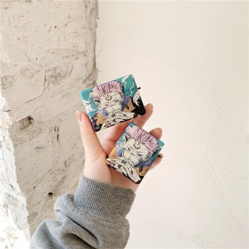 Jujutsu Kaisen Yuji Itadori Earphone Case For Apple AirPods 1 2 3 Pro Wireless bluetooth headset luggage Japan Anime Cover