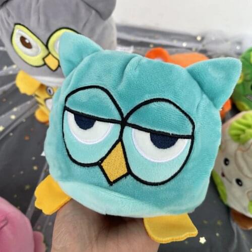 Double Sided Rabit Flip Button Chirdren Kids Kawaii Plush Emotion Cat Toys Pulpos Pop Xmas Gifts For Children Creative Dog toy