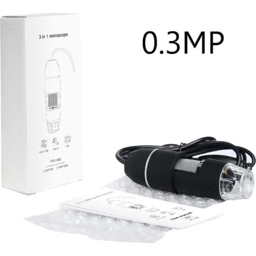 2MP 1080p 3 in 1 USB Type-C Micro-USB 1000X Microscope Magnifier Camera Endoscope for android- Phone OSX Windows PC