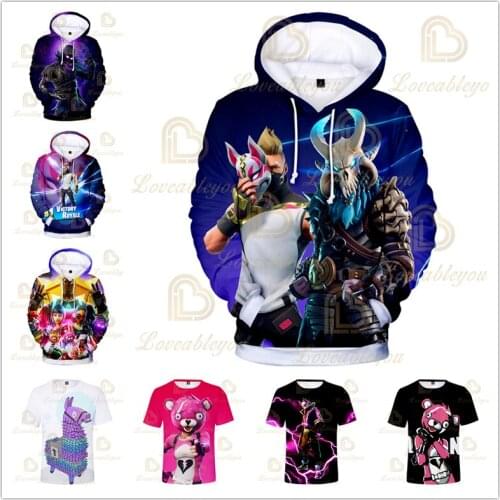 Fortnite Mens Hoodies Shooting Game Clothes Top 3D Digital Printing Hoodies for Kids Fashion Hip Hop Warm Hoody Streetwear