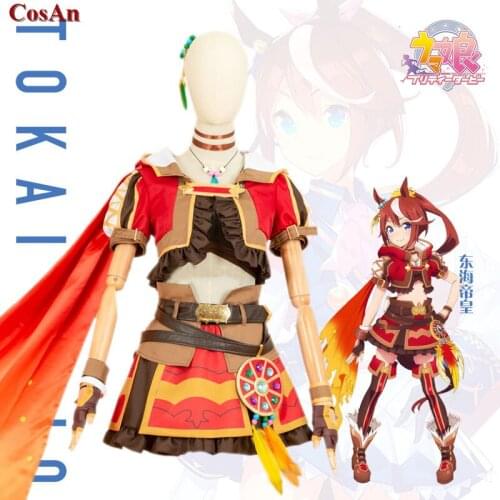 Hot Game Umamusume:Pretty Derby Tokai Teio Cosplay Costume Fashion Lovely Battle Uniform Activity Party Role Play Clothing XS-XL