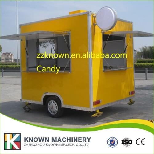 Kitchen Cooking Mobile Food Cart Trailer Food Vending Cart Out Door Food Trailer