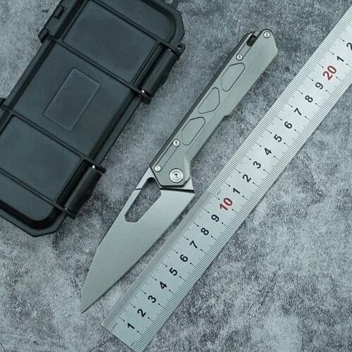 NOC DT03 Multifunctional Folding Knife VG10 Blade Titanium Alloy Handle Outdoor Camping Survival Kitchen Knife EDC Utility Knife