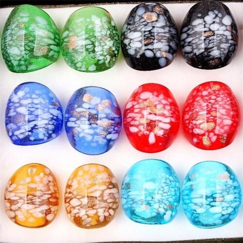 QianBei Fashion Handmade Wholesale 12Pcs Mix Color Glass Rings Wedding Engagement Party Jewelry Ring For Women Free shipping