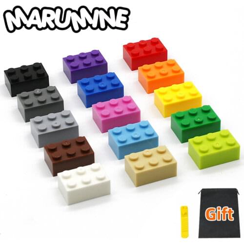 Marumine 2x3 Dots Building Brick 3002 30PCS Kit DIY MOC Classic Creative Blocks Parts Educational Toys for Children Boys Girls