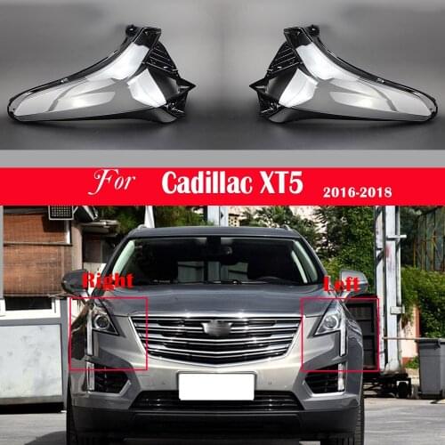 Car Headlight Lens For Cadillac XT5 2016 2017 2018 Headlamp Cover Replacement Auto Shell Bright Lamp Shade Shell Caps Lampshade